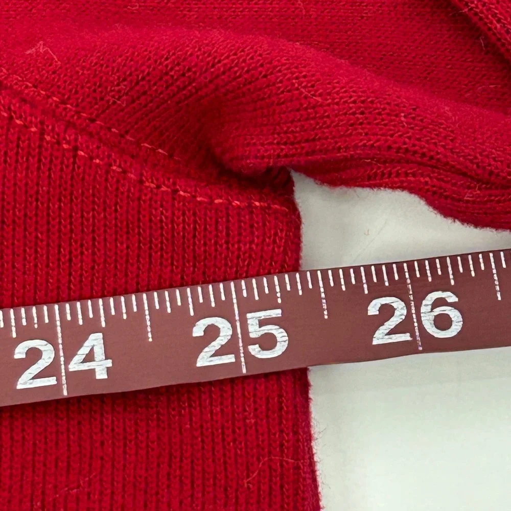 Polo Ralph Lauren Sweater Pullover Mens XL Red Long Sleeve 1/4 Zip Mock Neck NEW